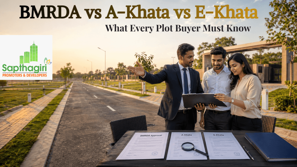 BMRDA vs A-Khata vs E-Khata plots Nelamangala