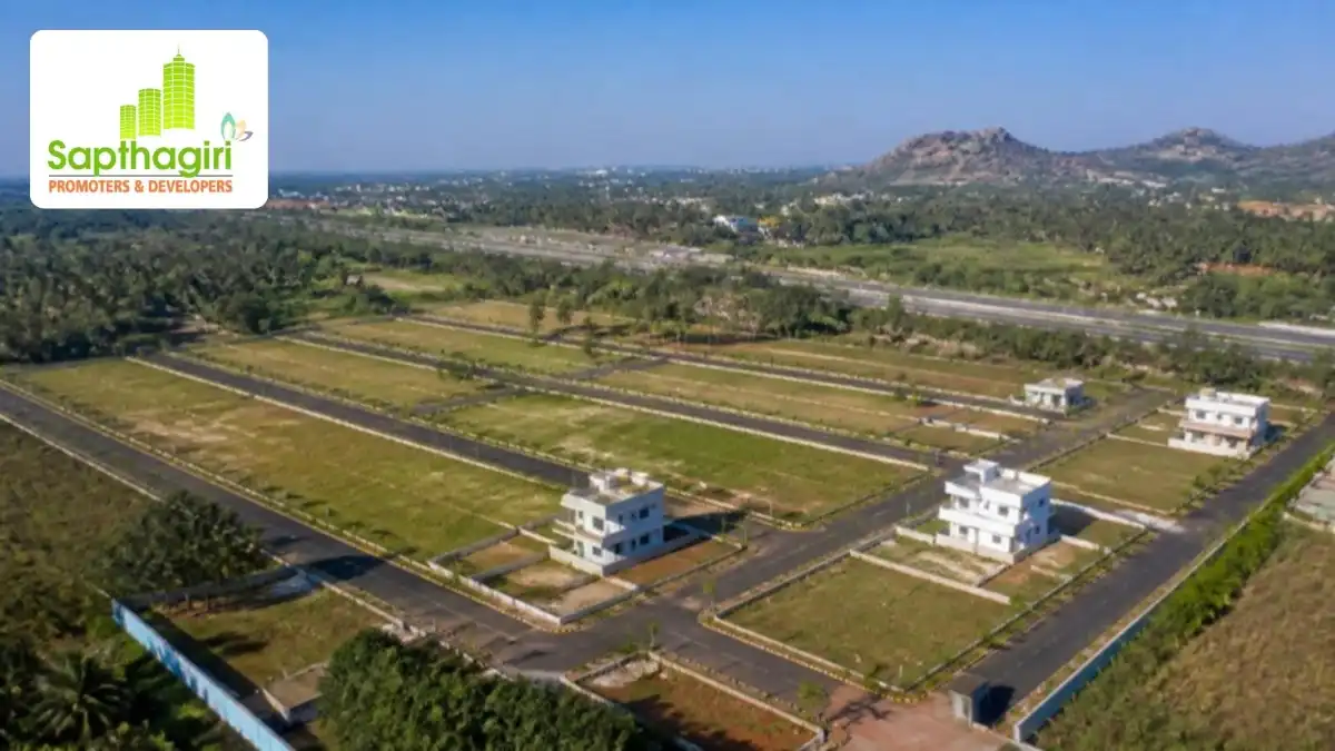 Best Sites in Nelamangala – Illustrative Aerial View of Residential Plots Illustrative aerial view of planned residential plots for the best sites in Nelamangala guide